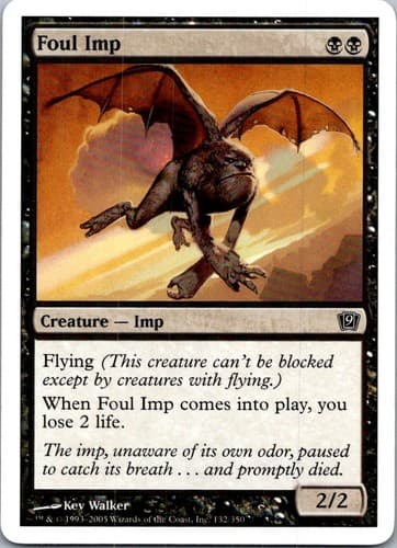 Foul Imp C 9ED #132 LP MTG Magic