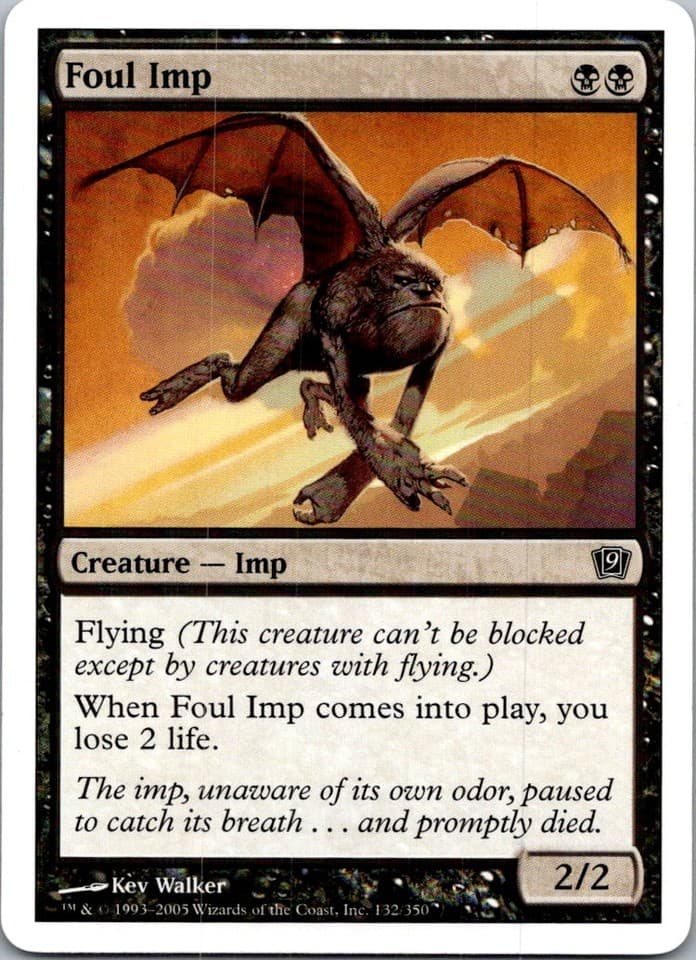 Foul Imp C 9ED #132 LP MTG Magic