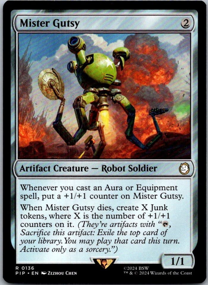 Mister Gutsy R PIP #136 LP MTG Magic