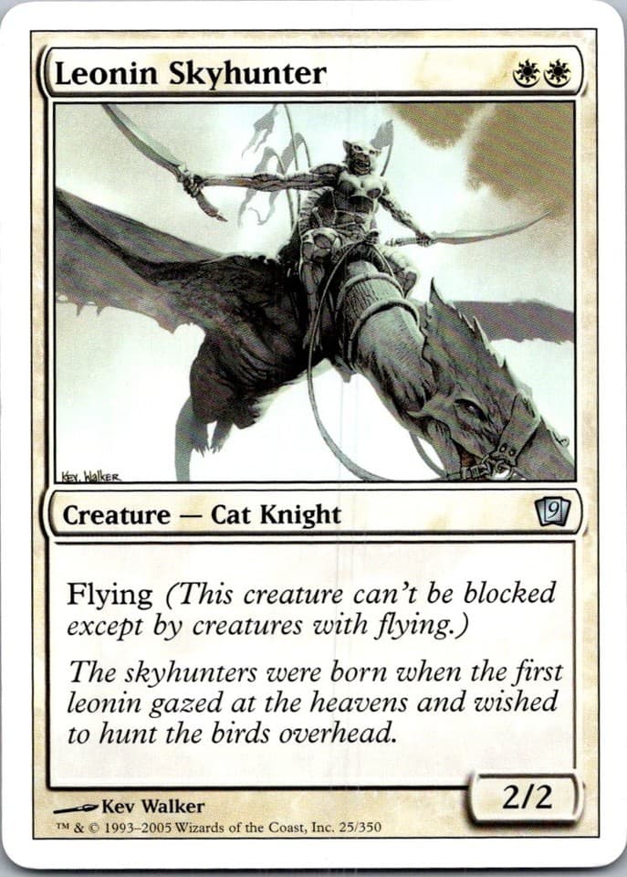 Leonin Skyhunter U 9ED #25 NM MTG Magic