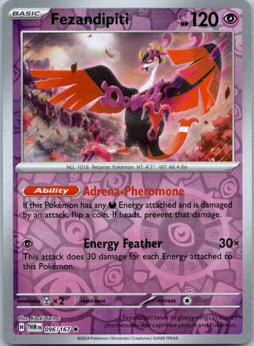 Fezandipiti Rare SV06: Twilight Masquerade 096/167 NM