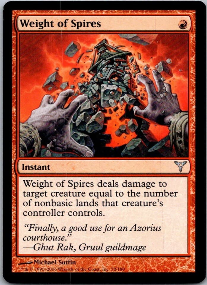 Weight of Spires U DIS #78 LP MTG Magic