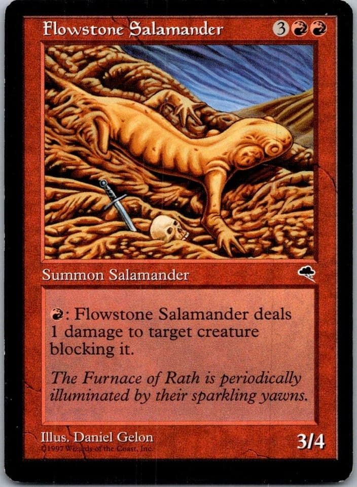 Flowstone Salamander U TMP #175 NM MTG Magic