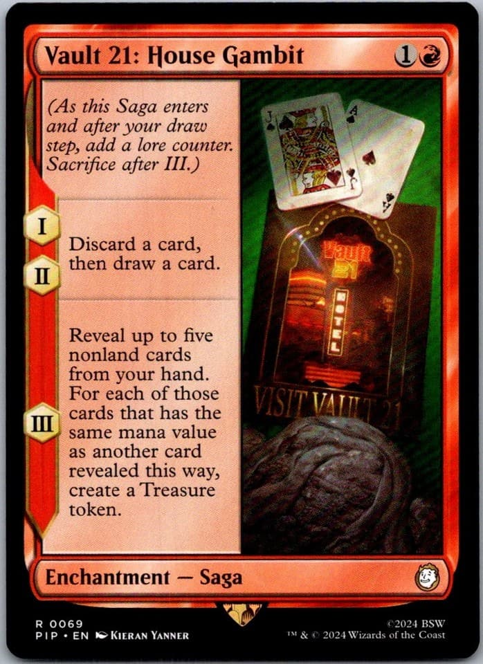 Vault 21: House Gambit R PIP #69 LP MTG Magic