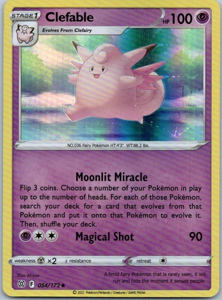 Clefable Rare SWSH09: Brilliant Stars 054/172 NM