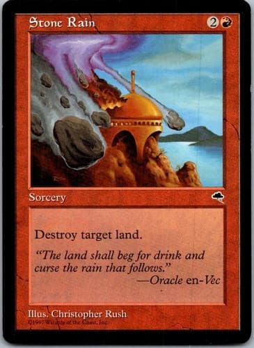 Stone Rain C TMP #206 LP MTG Magic