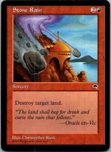 Stone Rain C TMP #206 LP MTG Magic