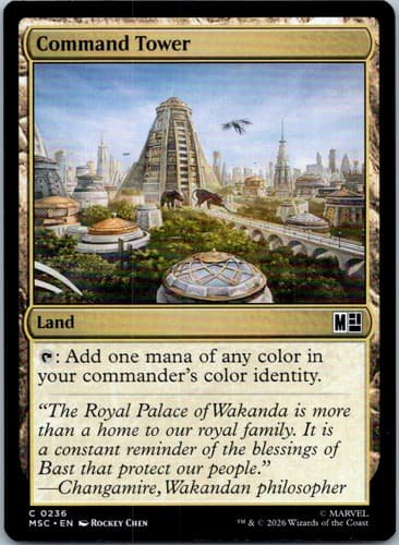 Command Tower () C Commander: Marvel Super Heroes 236 NM