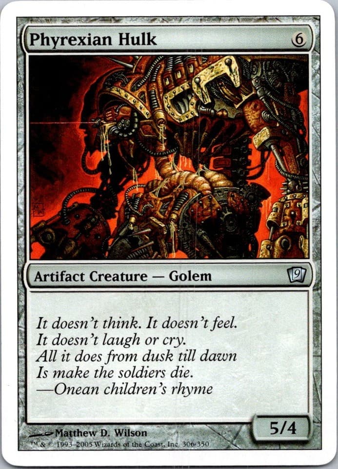 Phyrexian Hulk U 9ED #306 NM MTG Magic