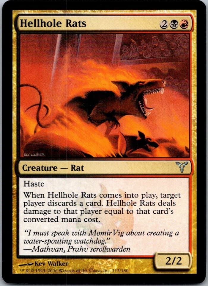 Hellhole Rats U DIS #113 LP MTG Magic