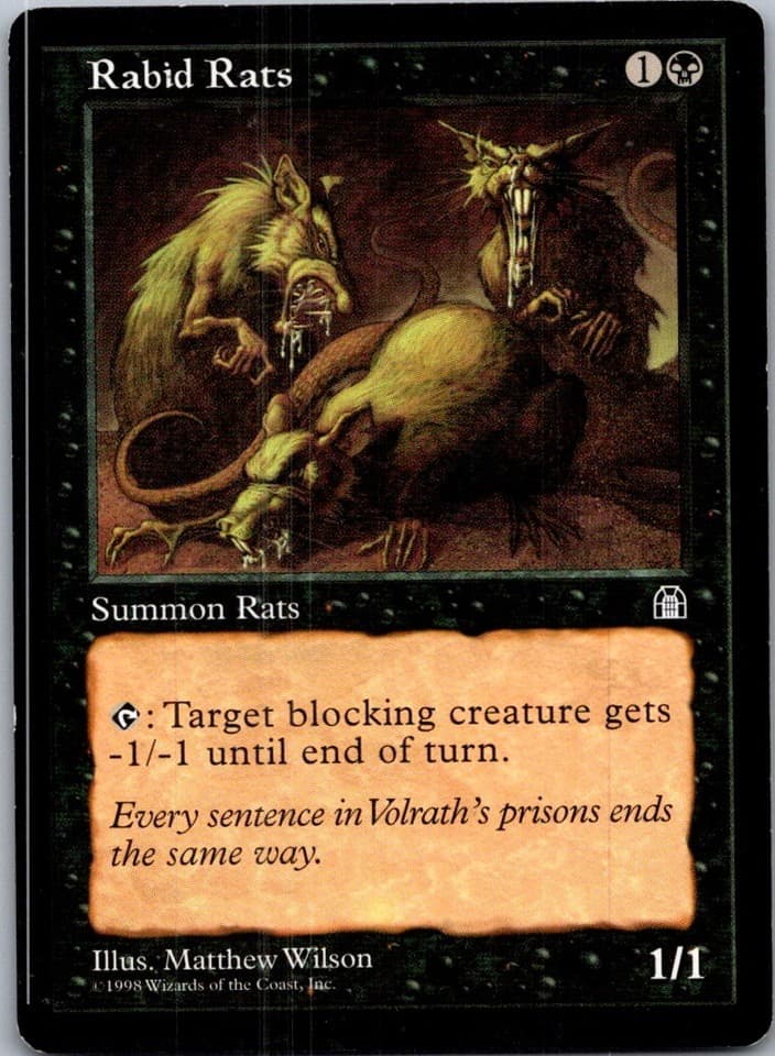 Rabid Rats C STH # LP MTG Magic