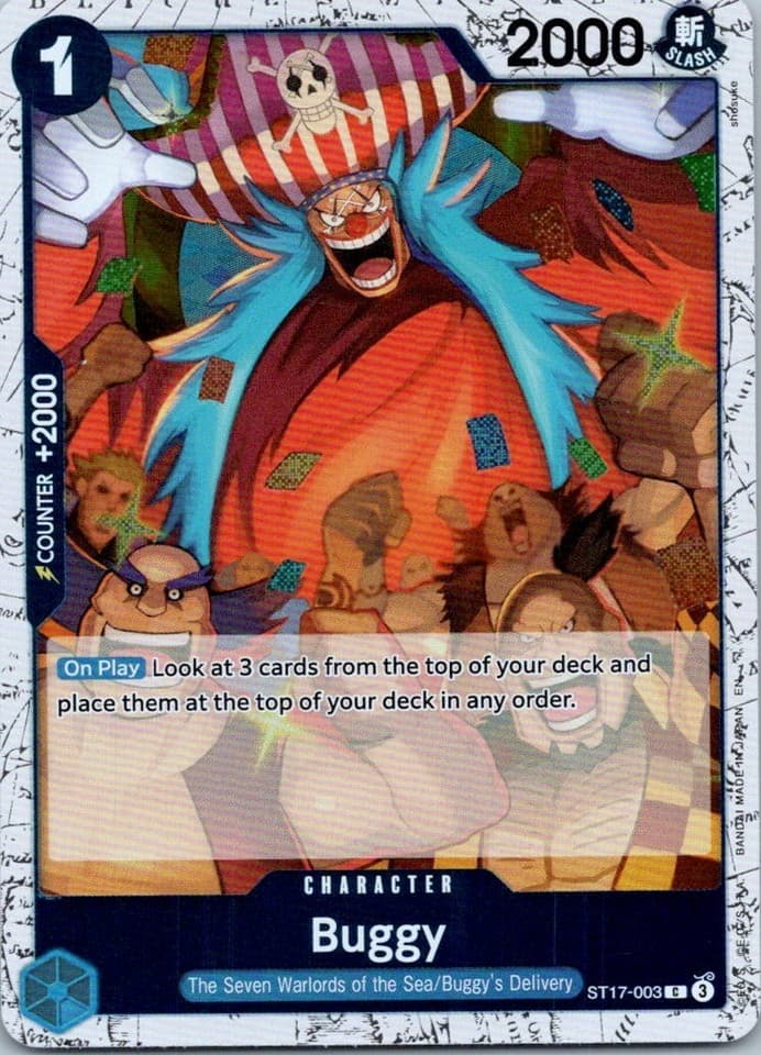 Buggy C Starter Deck 17: BLUE Donquixote Doflamingo ST17 - 003 NM