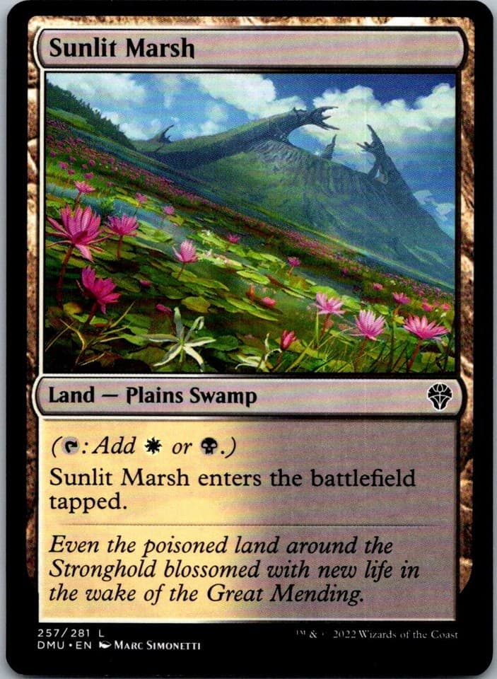 Sunlit Marsh L LIST #257/281 LP MTG Magic