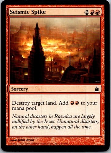 Seismic Spike C RAV #141 LP MTG Magic