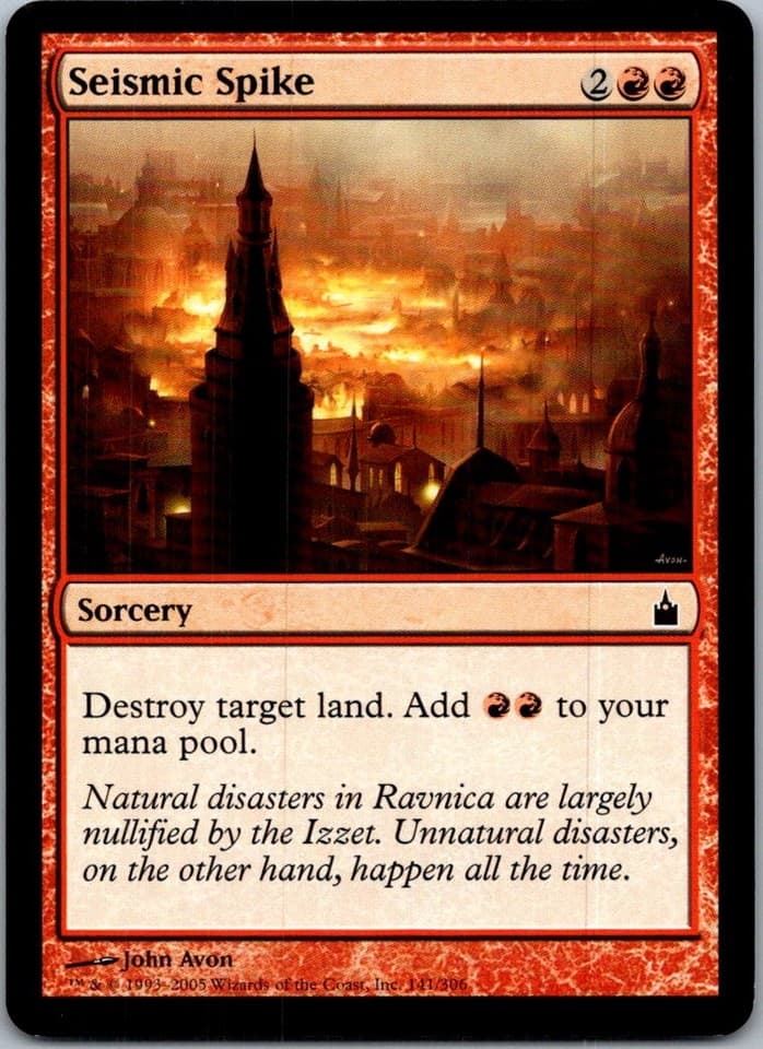 Seismic Spike C RAV #141 LP MTG Magic