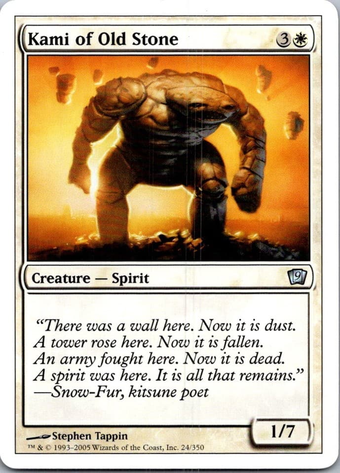 Kami of Old Stone U 9ED #24 NM MTG Magic