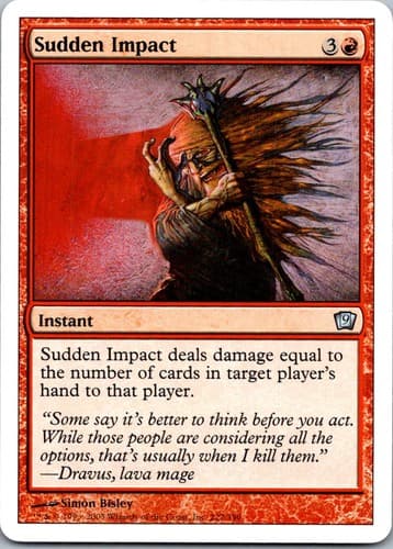 Sudden Impact U 9ED #222 NM MTG Magic