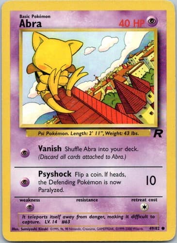 Abra Common Team Rocket 49/82 NM