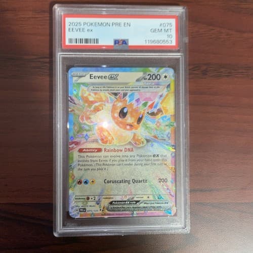 2025 Pokemon Pre En Eevee Ex