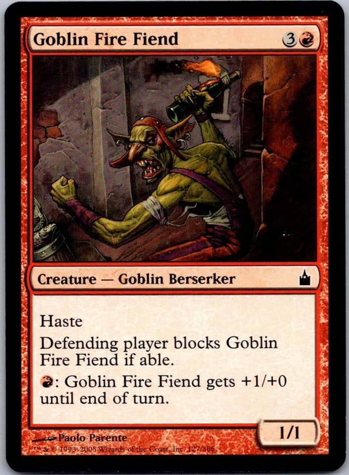 Goblin Fire Fiend C RAV #127 LP MTG Magic