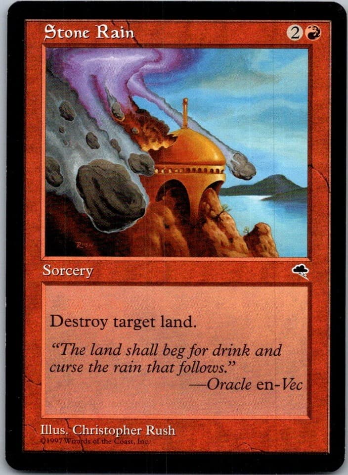 Stone Rain C TMP #206 NM MTG Magic