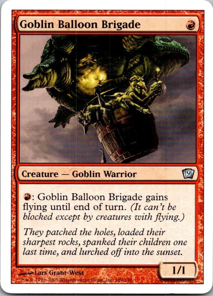 Goblin Balloon Brigade U 9ED #189 LP MTG Magic