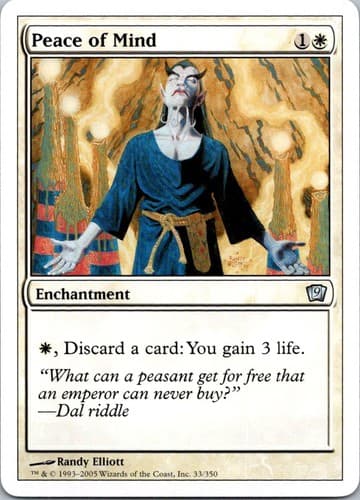 Peace of Mind U 9ED #33 NM MTG Magic