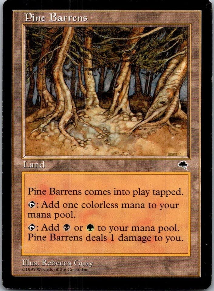 Pine Barrens R TMP #321 LP MTG Magic