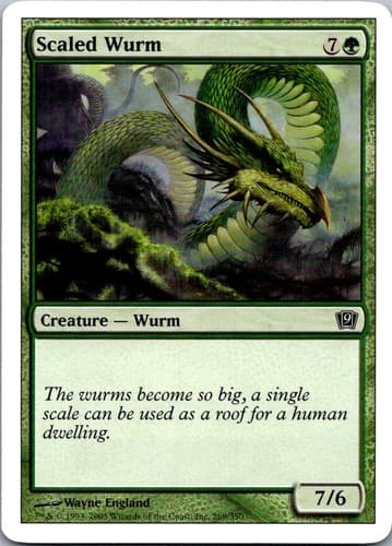 Scaled Wurm C 9ED #269 NM MTG Magic