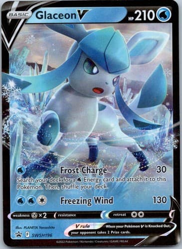 Glaceon V Ultra Rare SWSH: Crown Zenith 038/159 NM