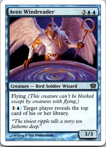 Aven Windreader C 9ED #62 NM MTG Magic
