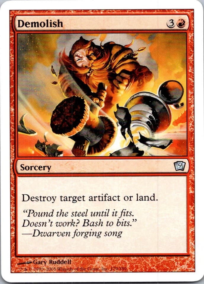 Demolish U 9ED #179 LP MTG Magic