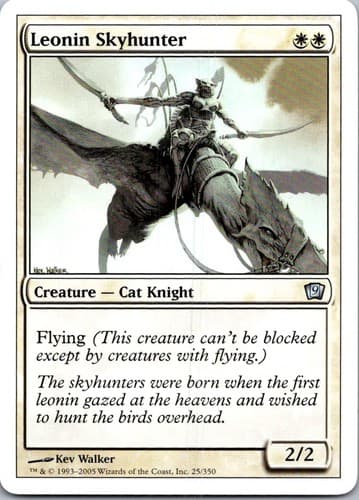 Leonin Skyhunter (Italian) - "Solcacielo Leonid" U PSAL #L52 NM MTG Magic
