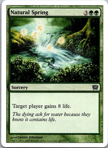 Natural Spring C 9ED #257 NM MTG Magic