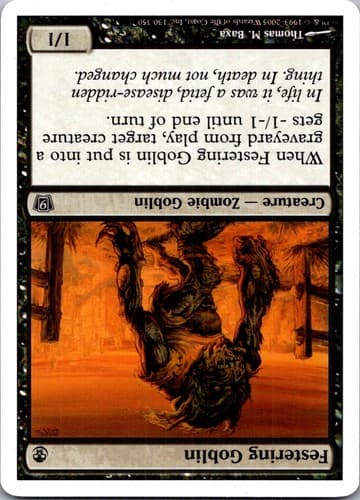 Festering Goblin (Italian) - "Goblin in Putrefazione" C PSAL #F5 NM MTG Magic
