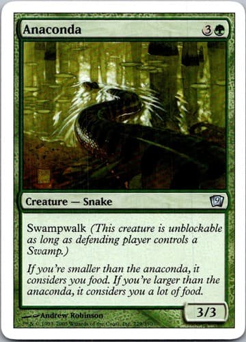 Anaconda U 9ED #229 LP MTG Magic
