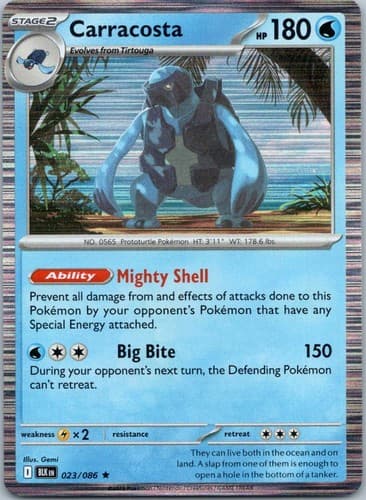 Carracosta (Poke Ball Pattern) Rare SV: Black Bolt 023/086 NM