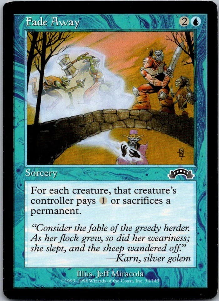 Fade Away C EXO #34 NM MTG Magic
