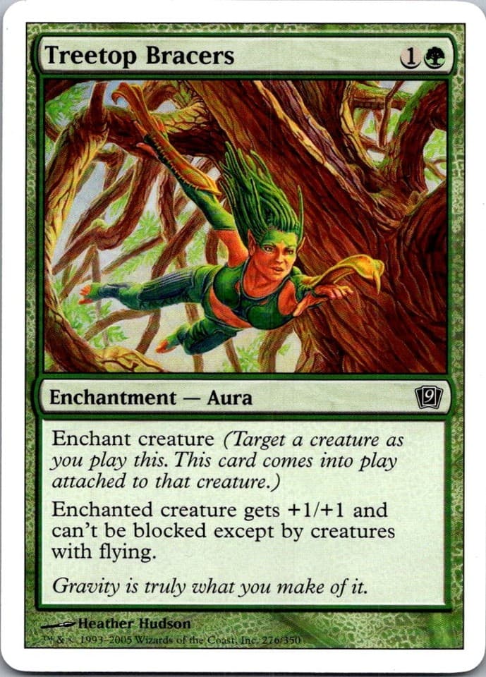 Treetop Bracers C 9ED #276 NM MTG Magic