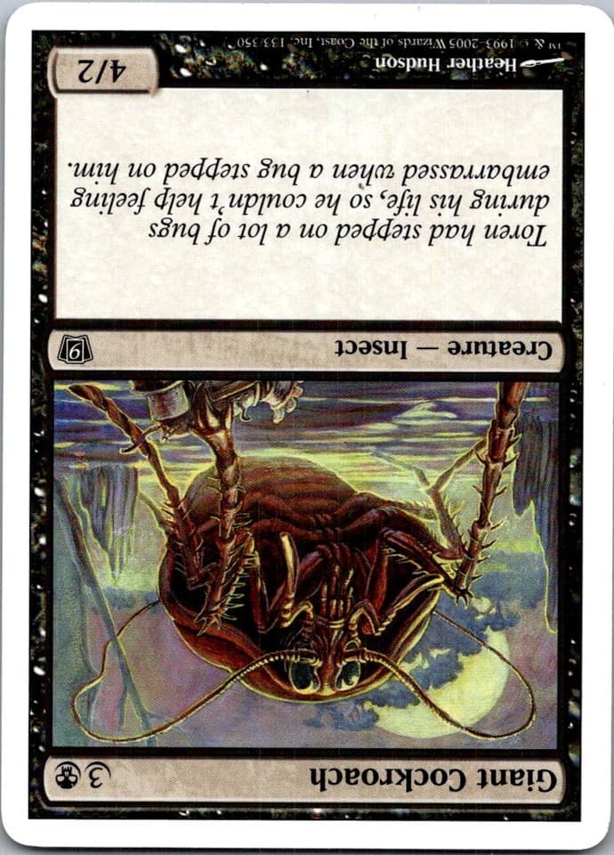 Giant Cockroach C 8ED #135 NM MTG Magic