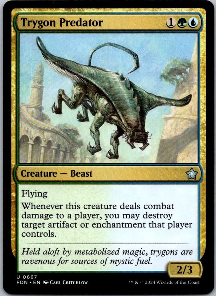 Trygon Predator U FDN #667 NM MTG Magic