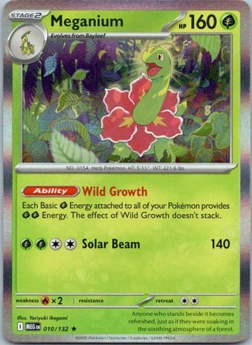 Meganium Rare ME01: Mega Evolution 010/132 NM