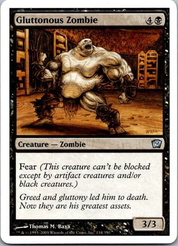 Gluttonous Zombie U 8ED #136 NM MTG Magic