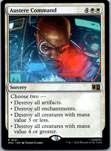 Austere Command R Commander: Marvel Super Heroes 121 NM
