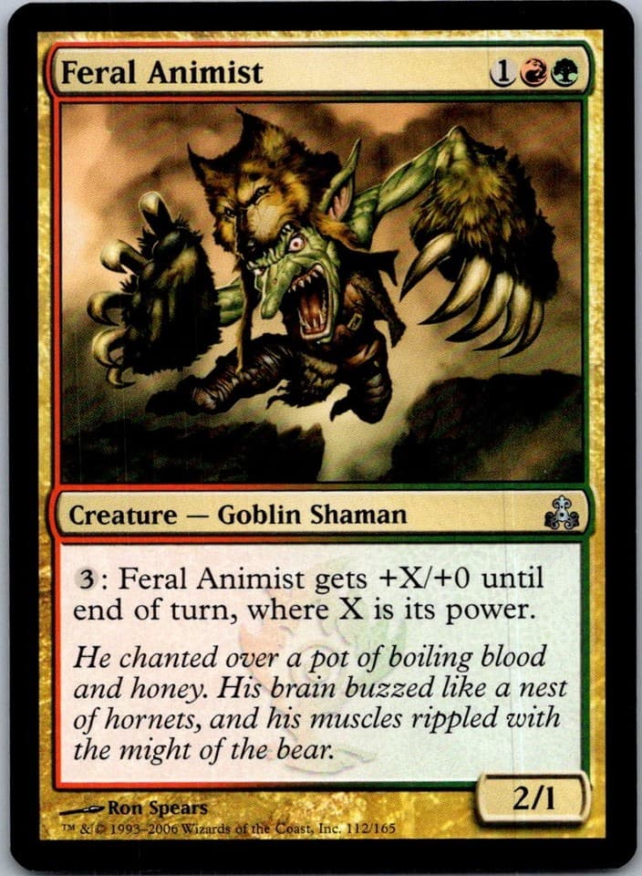 Feral Animist U GPT #112 LP MTG Magic