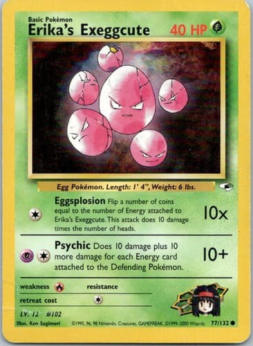 Erika's Exeggcute (77) Common Gym Heroes 077/132 NM
