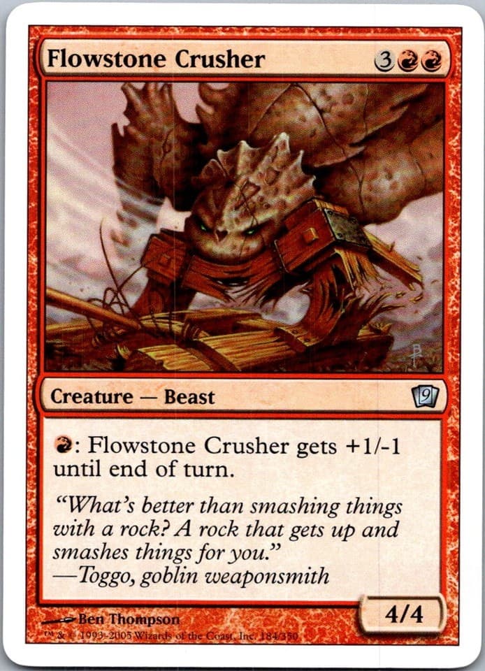 Flowstone Crusher U 9ED #184 LP MTG Magic