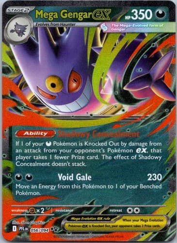 Mega Gengar ex Double Rare ME02: Phantasmal Flames 056/094 NM