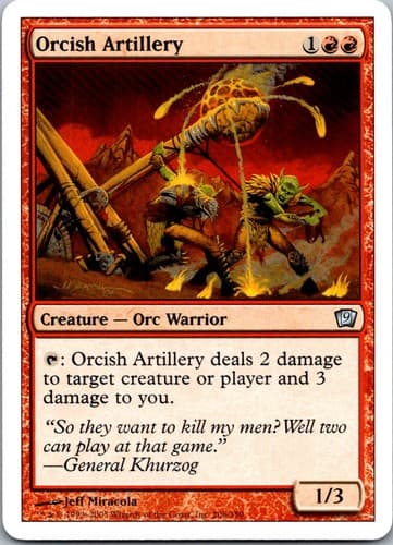 Orcish Artillery U 9ED #206 NM MTG Magic