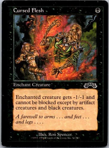 Cursed Flesh C EXO #56 LP MTG Magic